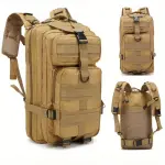 3P High-Capacity Multi-Functional Military Camouflage Hiking Backpack for Men - Water-Resistant, Durable, and Spacious for Outdoor Mountaineering, Camping, and Tactical Adventures