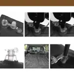Auwogo 2-in-1 Inflatable Travel Mattress for Car & SUV: Soft Sleeping Rest with PVC Flocking
