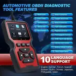 2024 Advanced OBD2 Diagnostic Scanner Tool -   Complete OBD2 Functionality, Engine Code Reader, Reset, Mode 6 and 8, and More for All OBDII/EOBD Vehicles After 1996