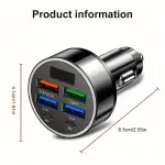 Universal Fast Car Charger - Dual USB and Type-C Ports