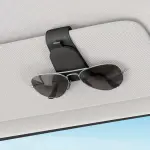 2Pcs Sotfamily Sunglass Holder for Car, Suede Cloth Magnetic Sunglasses Clip