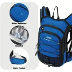 2L Insulated Hydration Backpack - Keeps Liquid Cool Up to 5 Hours, BPA-Free, Leak-Proof, Comfortable, Ventilated - Ideal for Running, Hiking, Cycling, Camping, Outdoor Adventures