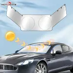 3-Piece Motomate Car Sun Shade Set - Enhance Cooling Effect, Block Sun Heat, Protect Vehicle Interior, Ensure Privacy, and Prevent Prying