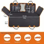 Premium Waterproof Pet Car Mats - Durable, Bite-Resistant, Non-Slip, and Easy-to-Clean Polyester Mats for Pet Owners