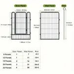 40" Height Extra-Large Heavy Duty Metal Playpen - 16 Panels